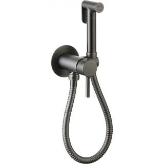 Гигиенический душ со смесителем CeramaLux KRS/008 оружейная сталь